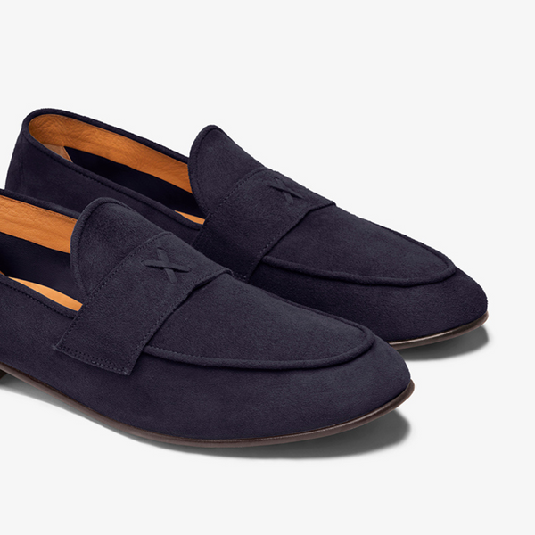 Del Toro Shoes Men's Navy Suede Centesimo Navy Suede