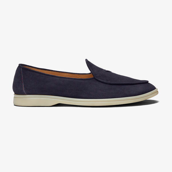 del toro shoes Men's Navy Suede Viaggio Loafer Navy Suede