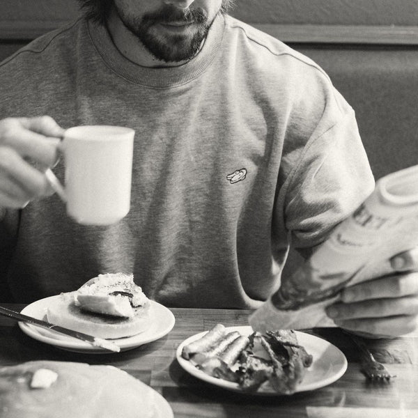 Del Toro Shoes Men's Retro Gym Crewneck Sweatshirt - Heather Grey Heather Grey