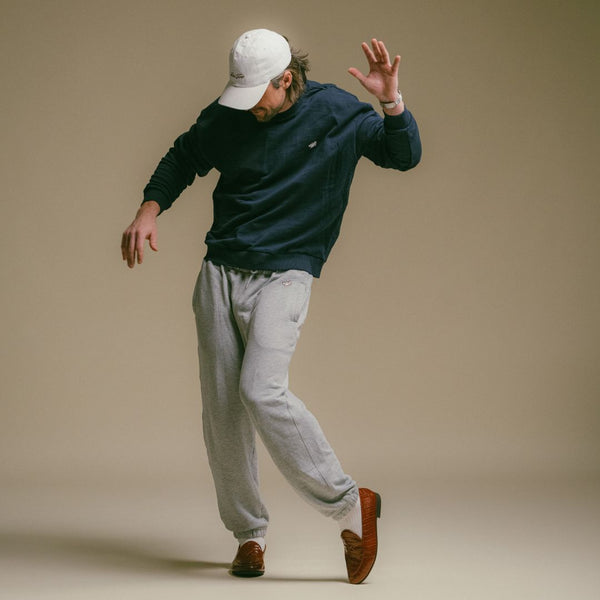 Del Toro Shoes Men's Retro Gym Crewneck Sweatshirt - Navy Navy