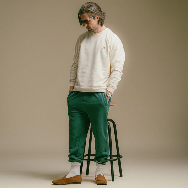 Del Toro Shoes Men's Retro Gym Sweatpants - Fairway Green Fairway Green