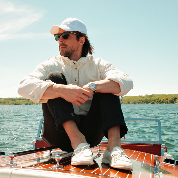 Del Toro Shoes Men's Sailor Sweatshirt - Vintage White Vintage White