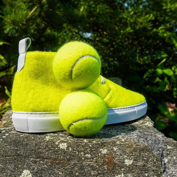 Del Toro Shoes Men's Tennis Ball Felt Chukka Tennis Felt