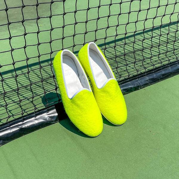 del toro shoes Men's Tennis Ball Felt Slipper Tennis Felt