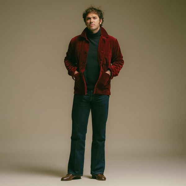 Del Toro Shoes Men's Velour Cocktail Coat - Oxblood Oxblood