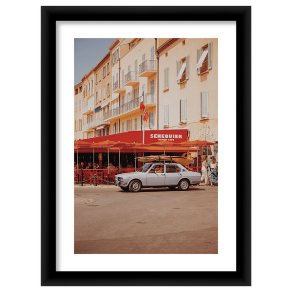 del toro shoes Saint-Tropez Print by Alberto Chimenti Black