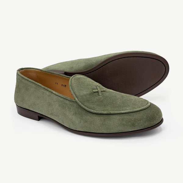 Del Toro Shoes Women's Birch Suede Milano Loafer Birch Suede