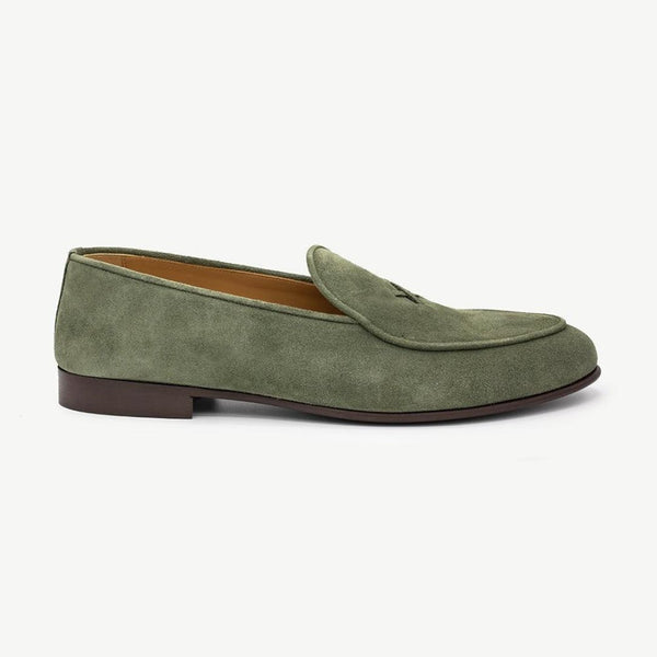 del toro shoes Women's Birch Suede Milano Loafer Birch Suede