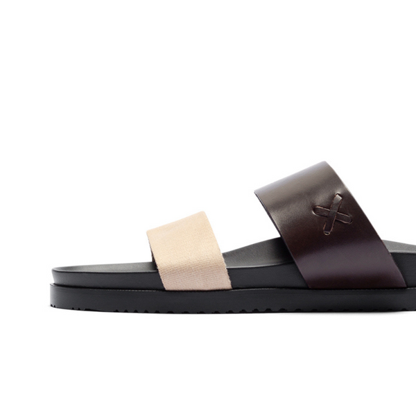 Del Toro Shoes Women's Brown & Tan Cinturini Sandal Brown / Tan