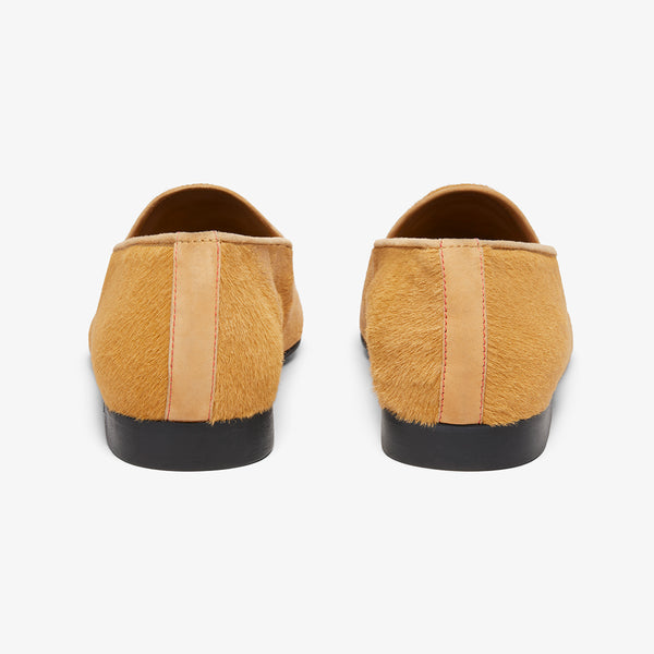 Del Toro Shoes Women's Camel Pony Hair Milano Loafer Camel Pony Hair