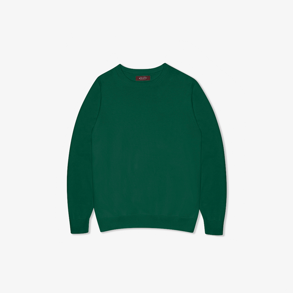 del toro shoes Women's Classic Crewneck Sweater - Forest Green Forest Green