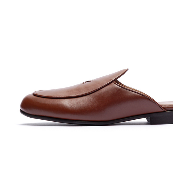 Del Toro Shoes Women's Light Brown Leather Milano Mule Light Brown Leather