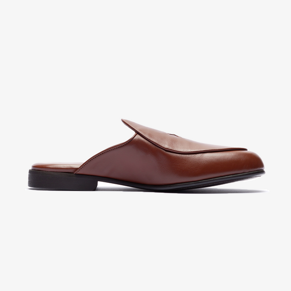 del toro shoes Women's Light Brown Leather Milano Mule Light Brown Leather