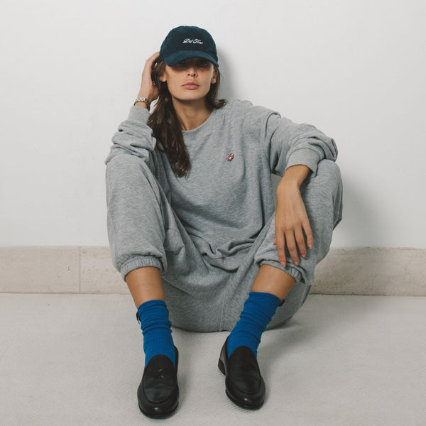 Del Toro Shoes Women's Retro Gym Crewneck Sweatshirt - Heather Grey Heather Grey