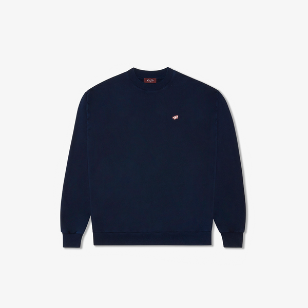 del toro shoes Women's Retro Gym Crewneck Sweatshirt - Navy Navy