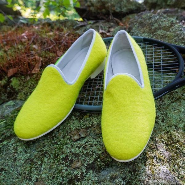 del toro shoes Women's Tennis Ball Felt Slipper Tennis Felt