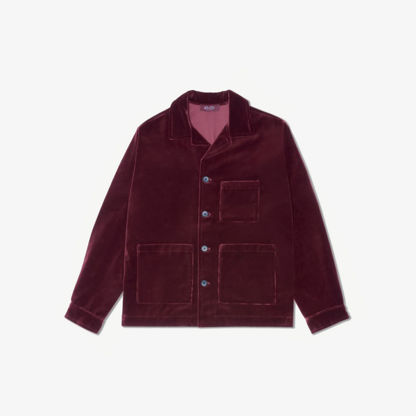 del toro shoes Women's Velour Cocktail Coat - Oxblood Oxblood