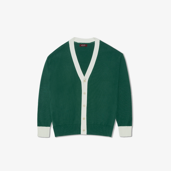 del toro shoes Women's Vintage Fit Cardigan - Fairway Green / Vintage White Fairway Green / Vintage White