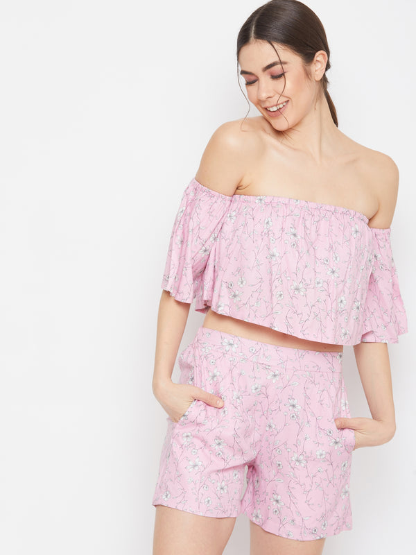 delan Blossom Charm Floral Co-ord Set
