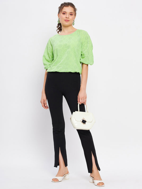 Delan Blouson Schiflli Top