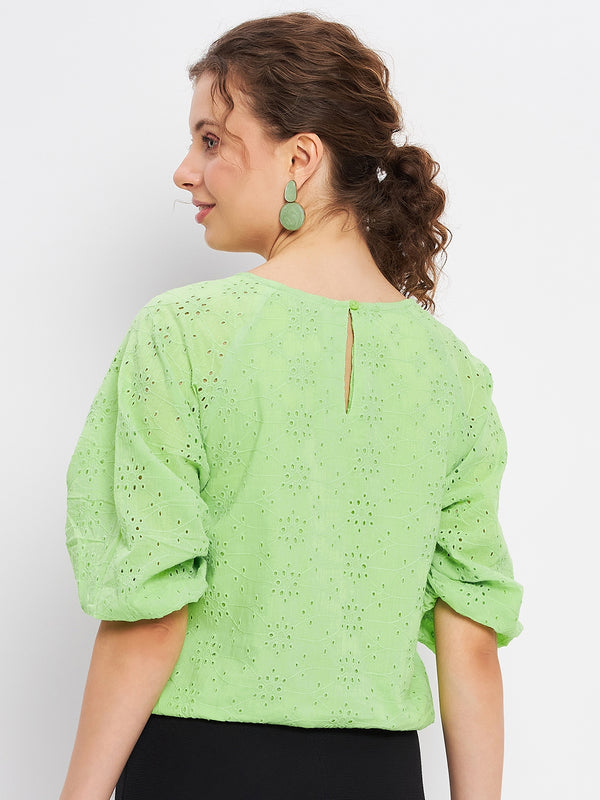 Delan Blouson Schiflli Top