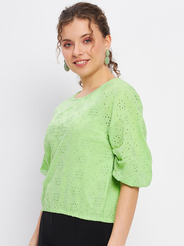 Delan Blouson Schiflli Top