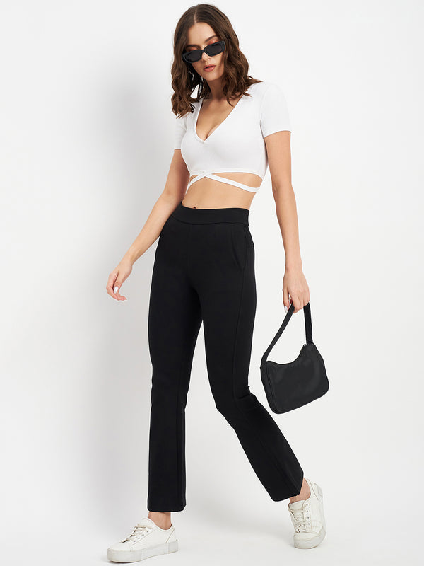 Delan Bootcut Solid Tregging