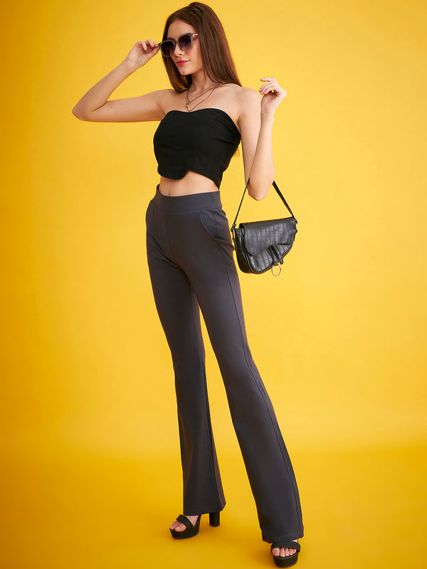 Delan Bootcut Solid Tregging