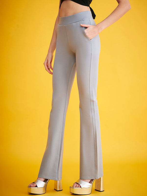 Delan Bootcut Solid Tregging