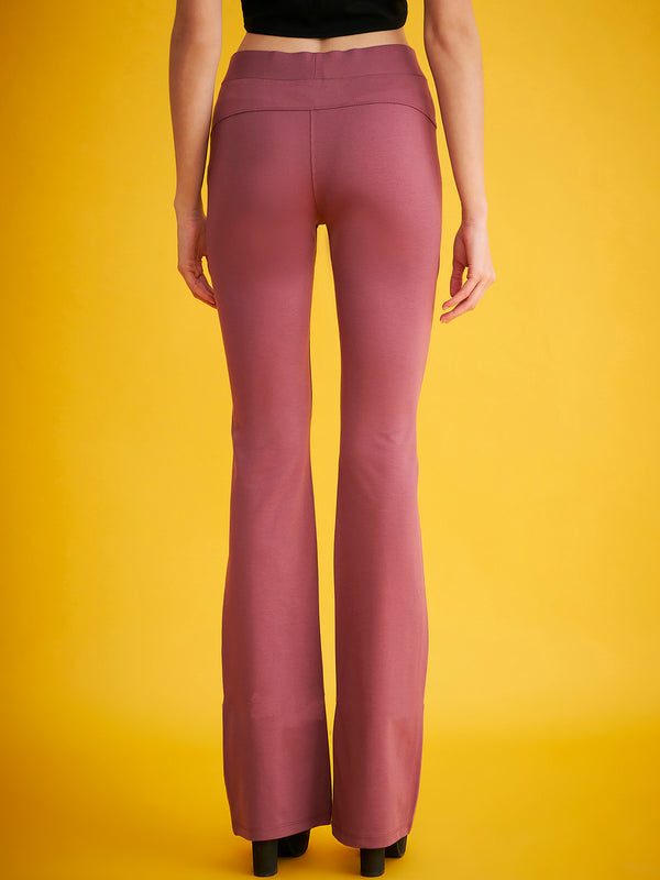 Delan Bootcut Solid Tregging