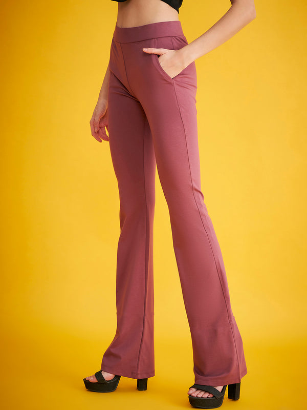 Delan Bootcut Solid Tregging