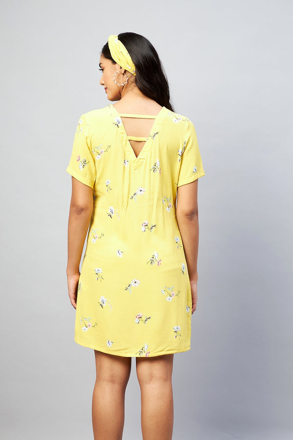 Delan Floral Printed Dress