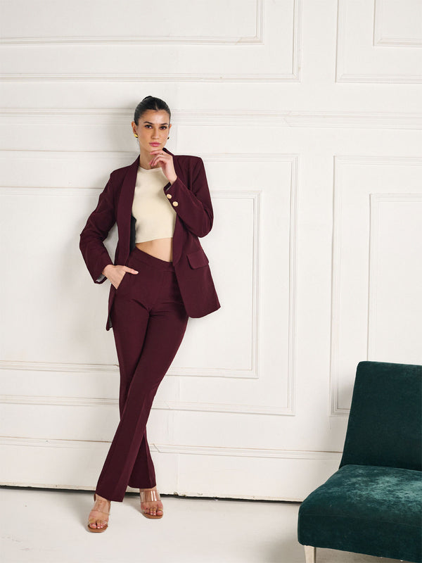 Delan High Waist Bootcut Trouser