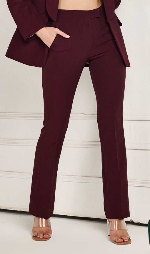 delan High Waist Bootcut Trouser