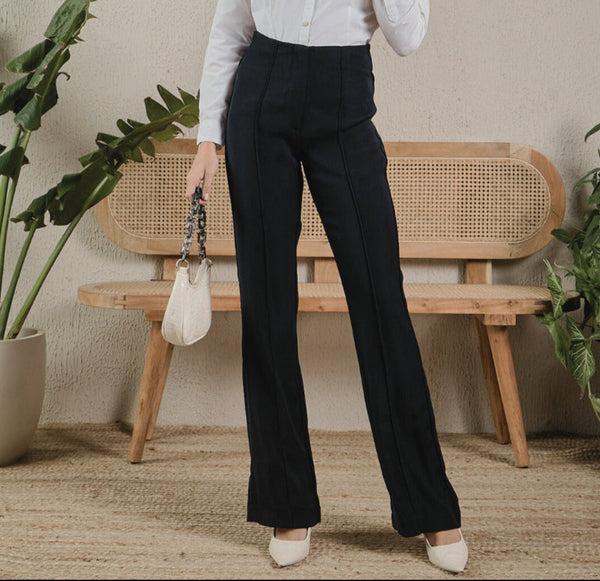 Delan High Waist Flared Trouser