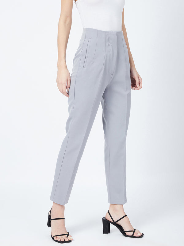 Delan High Waist Pleated Trouser