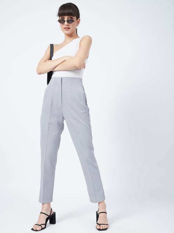 Delan High Waist Pleated Trouser