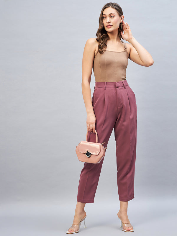 Delan High Waist Slim Fit Trouser
