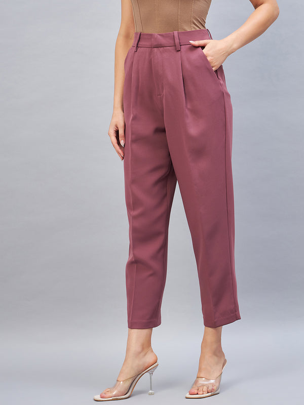 Delan High Waist Slim Fit Trouser