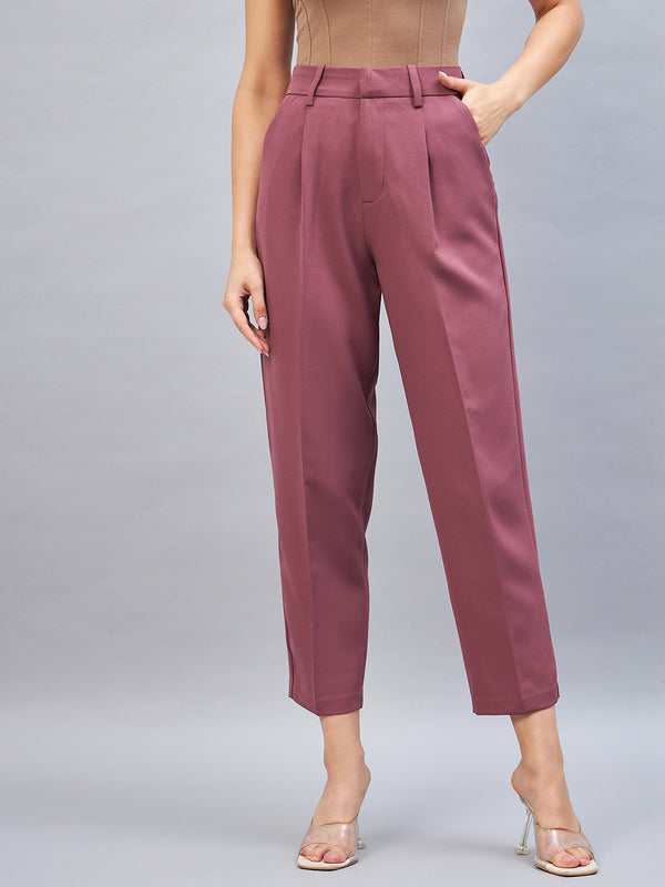 delan High Waist Slim Fit Trouser