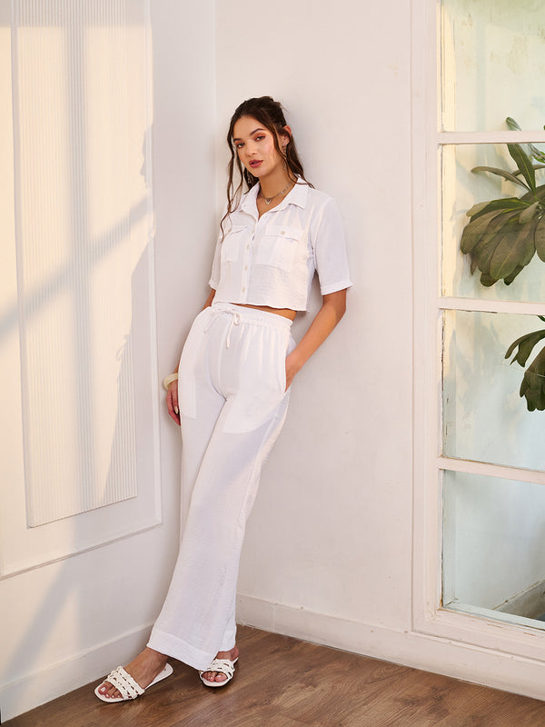 delan High Waisted Flowing Pants