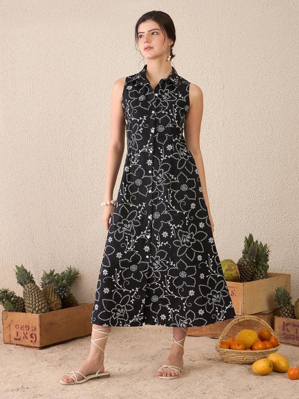 Delan Nightgarden Midi Dress