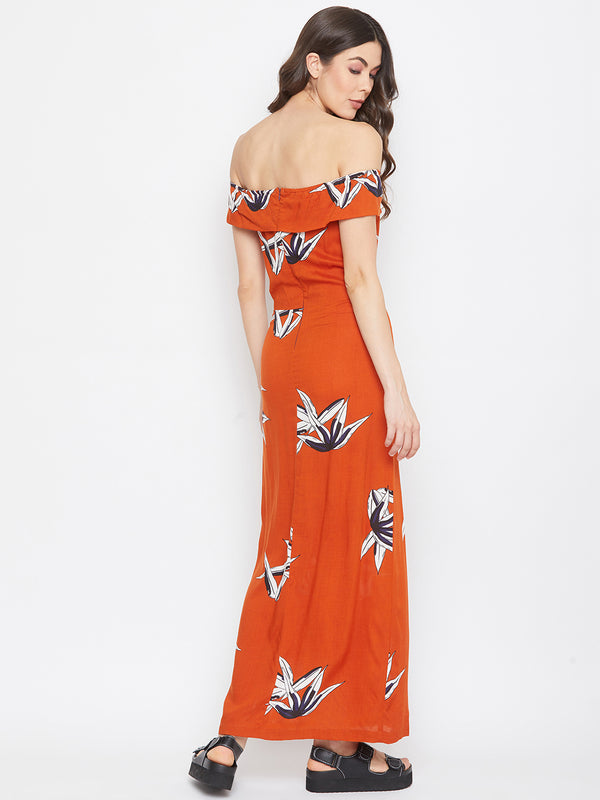Delan Off Shoulder Maxi Dress