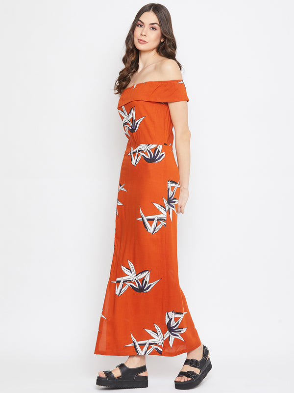 Delan Off Shoulder Maxi Dress