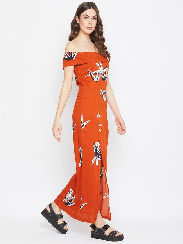 Delan Off Shoulder Maxi Dress