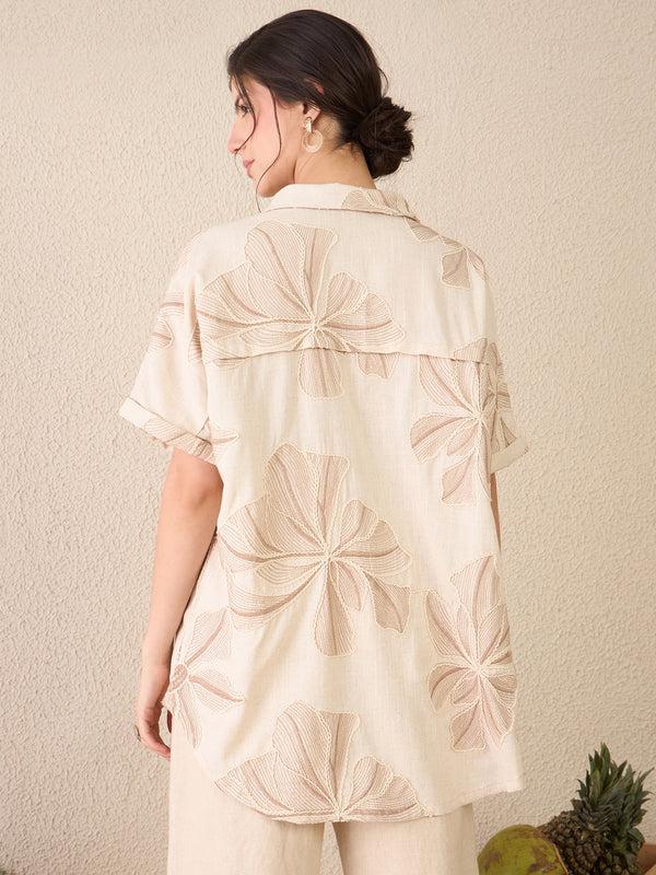 Delan Palm Dusk Blouse