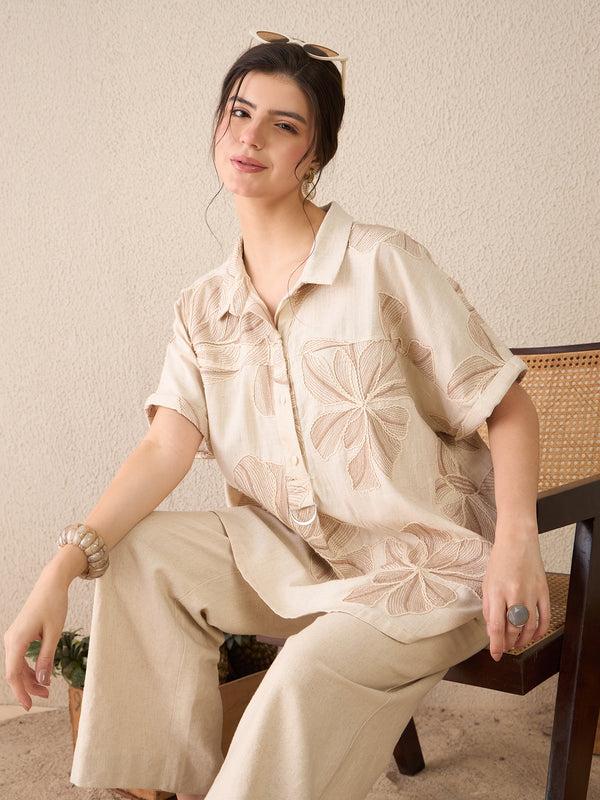 delan Palm Dusk Blouse