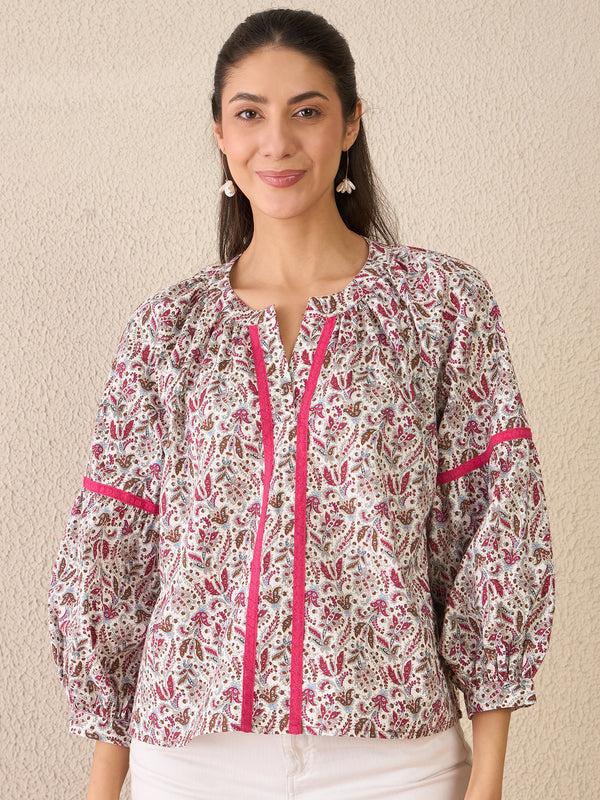 delan Rosebay Bloom Blouse