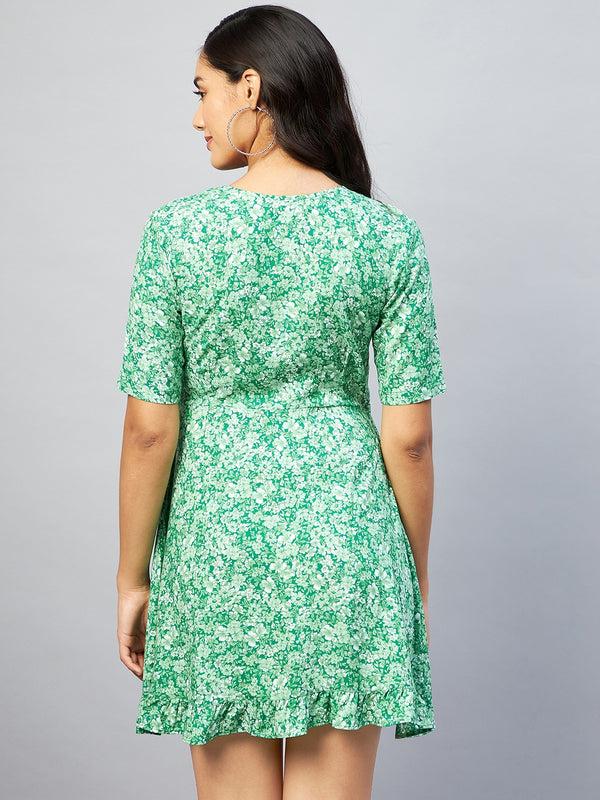 Delan Short Floral Delan Dress
