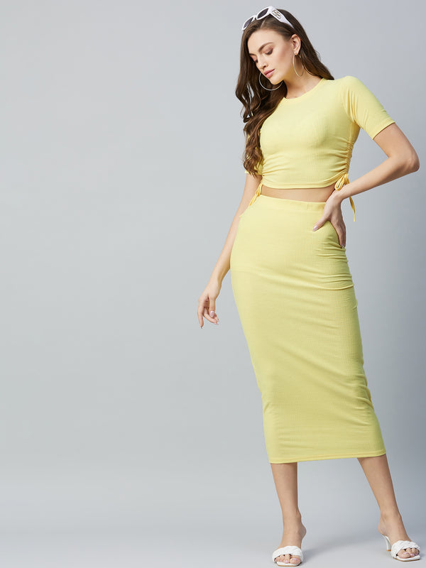 Delan Solid Drawstring Co-ord Sets